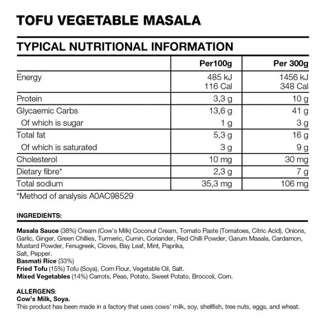 Tofu vegetable masala with basmati rice